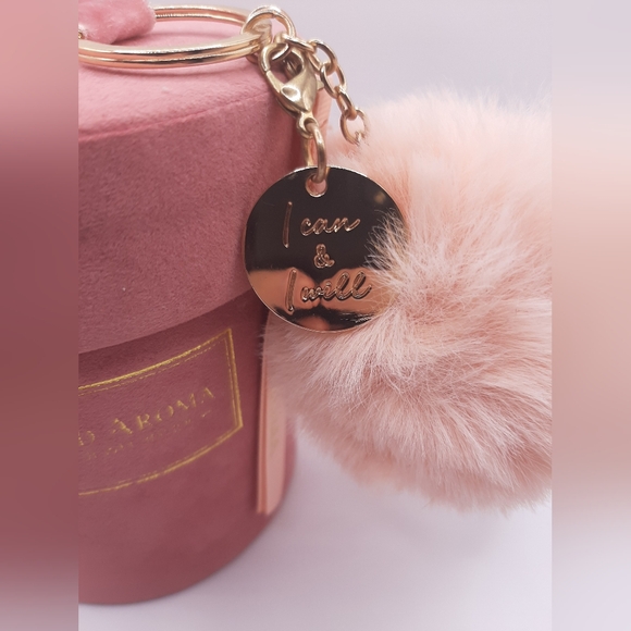 Pink Velvet PomPom Candle Jar - Charmed Aroma - Picture 2 of 6